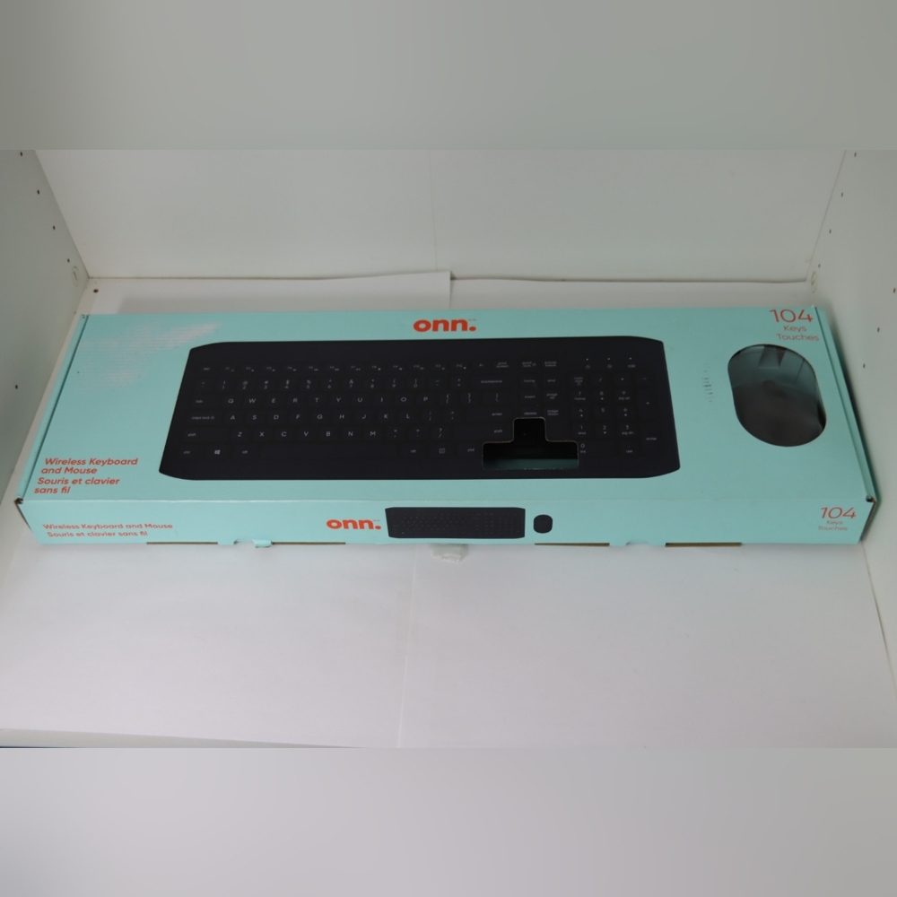 ONN Wireless Keyboard and Mouse Combo - Black